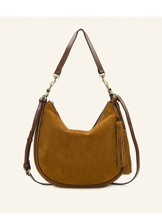 Patricia Nash Handbags - Beautiful Patricia Nash Suede Tassel Hobo Bag in Cognac Brown NWT